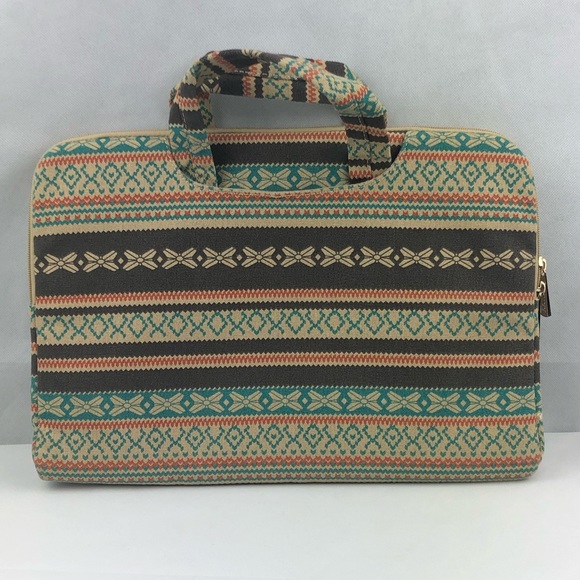 Dachee Bohemian Canvas 15” Laptop Bag Sleeve - Picture 2 of 7